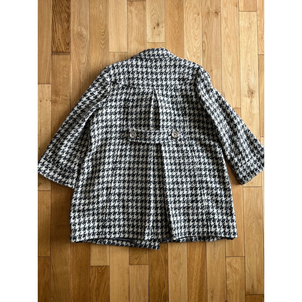 Miss Sixty M60 Vintage Y2K Houndstooth Wool Blend Double Breasted Coat Size XL - Picture 8 of 8
